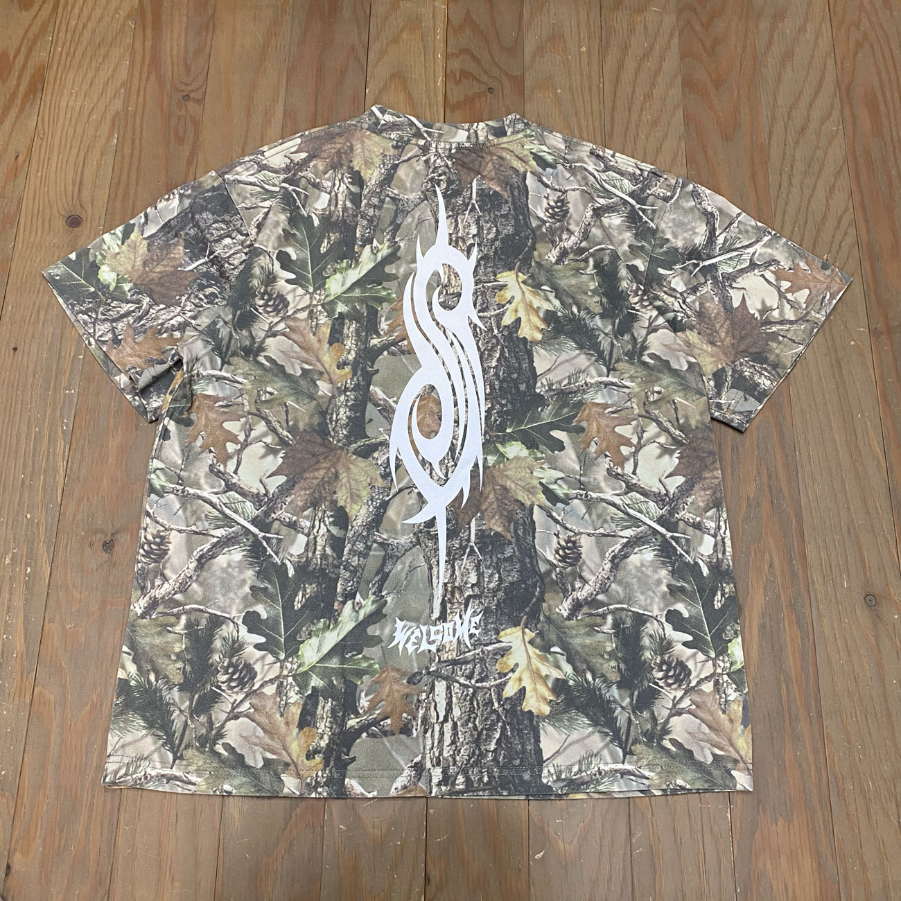 WELCOME x SLIPKNOT OVAL LOGO BOXY  TEE