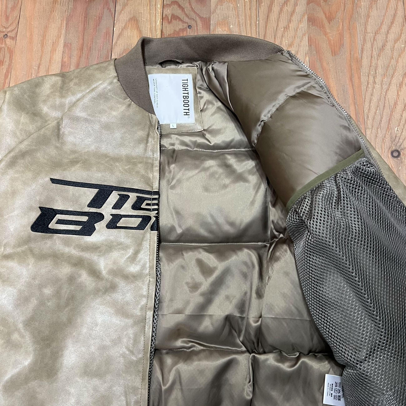 TIGHTBOOTH x SEEDA ADRENALINE LEATHER DOWN JKT