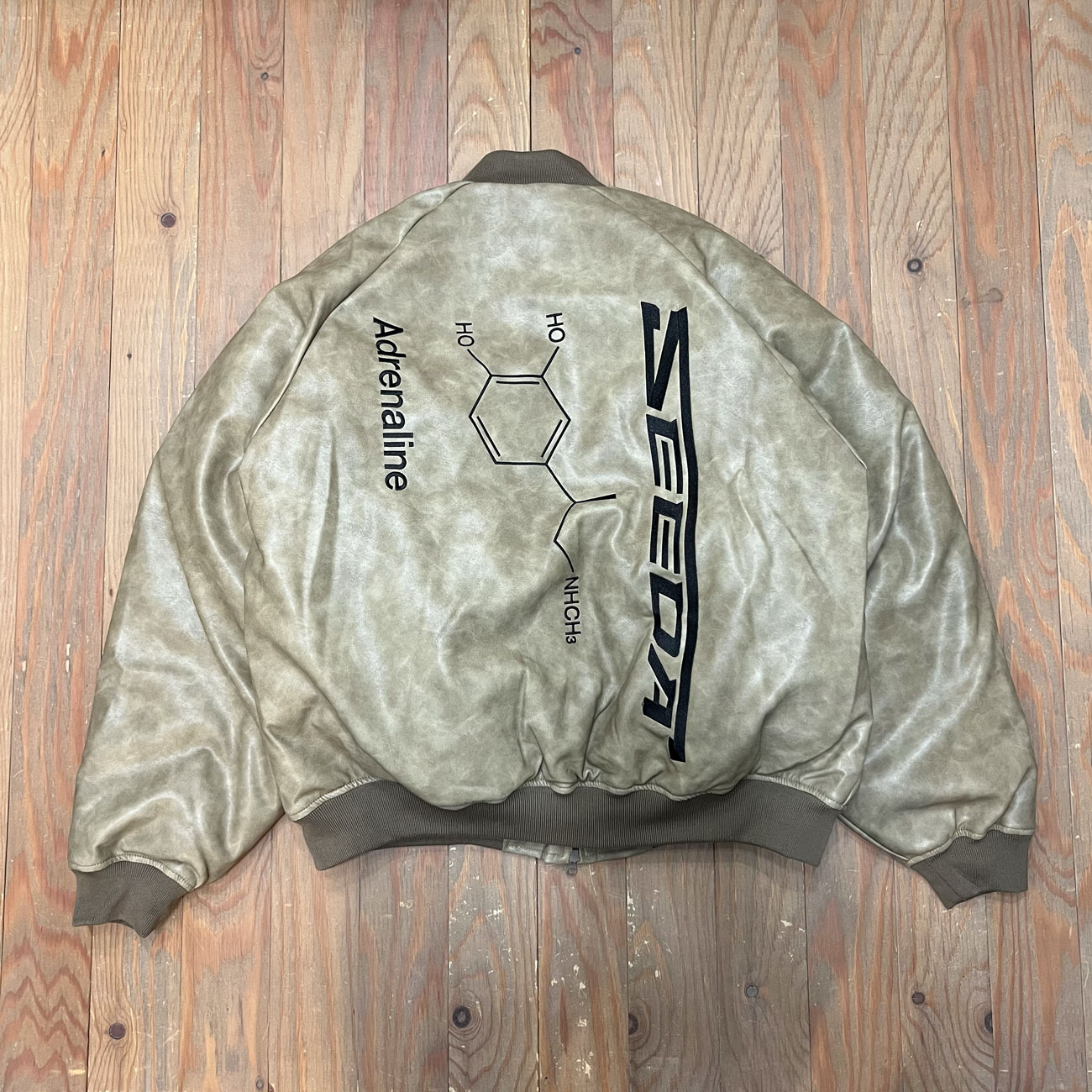 TIGHTBOOTH x SEEDA ADRENALINE LEATHER DOWN JKT