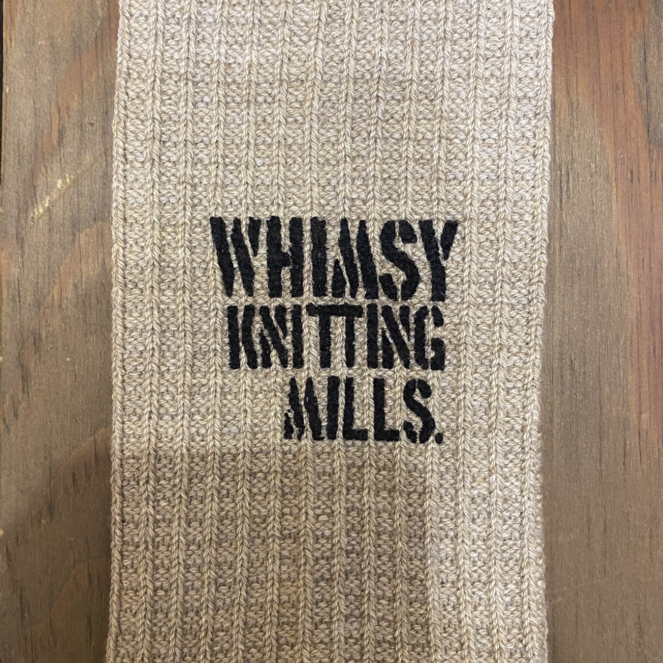 WHIMSY WAFFLE SOX GREIGE