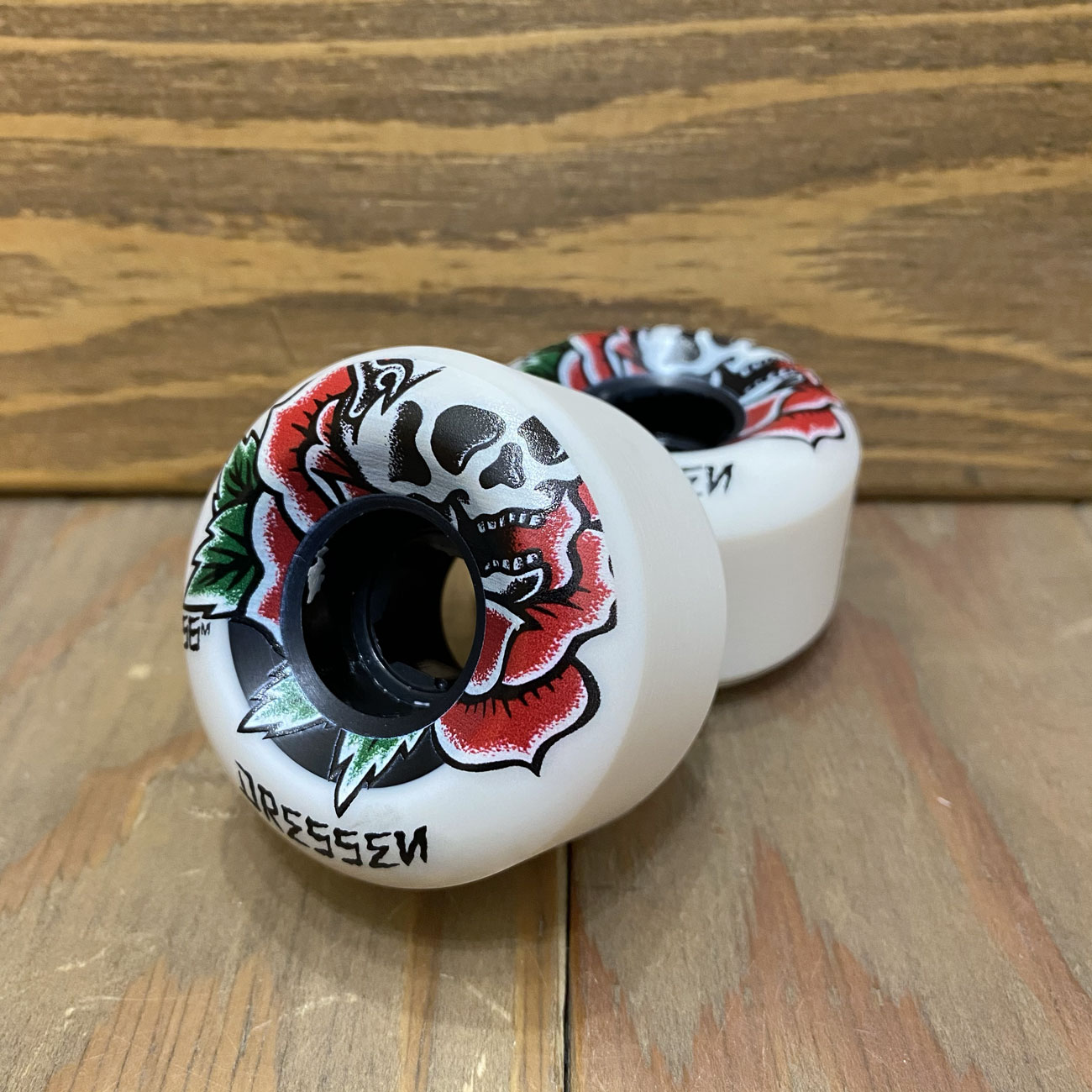【スクエア】OJ WHEELS DOUBLE DURO DOUBLE DURO DRESSEN ROSE SKULL 99A/95A 56mm