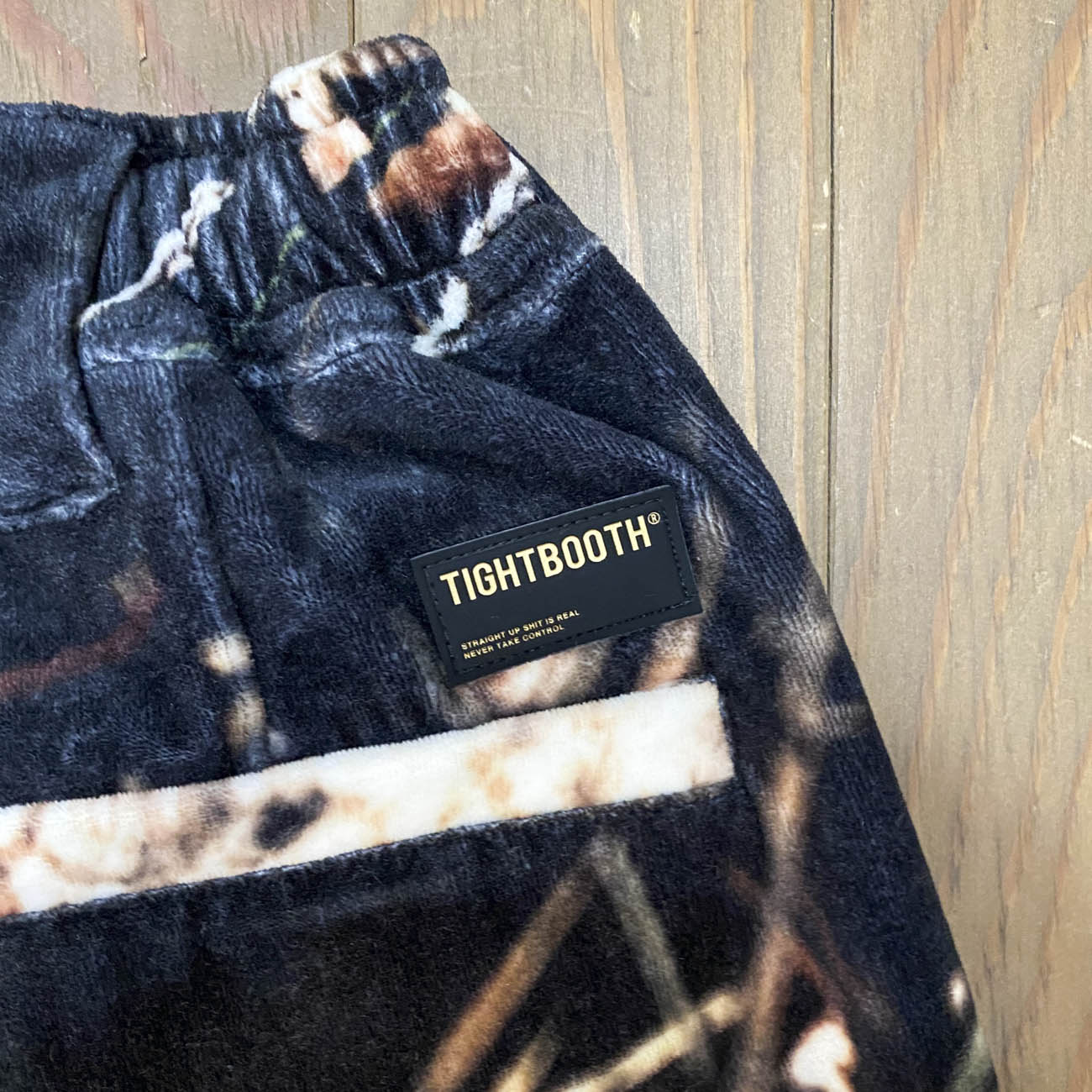 TIGHTBOOTH x BES TACTICAL VELOUR CAMO BALLOON PANTS