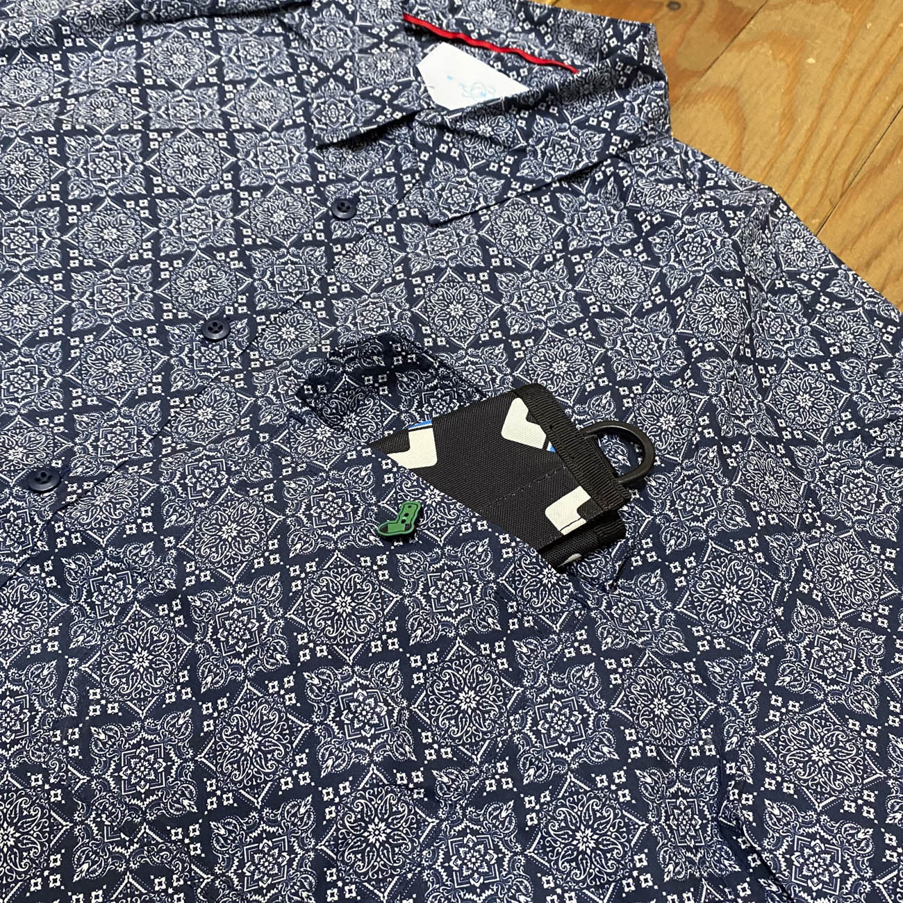 WHIMSY BANDANA SHIRT NAVY