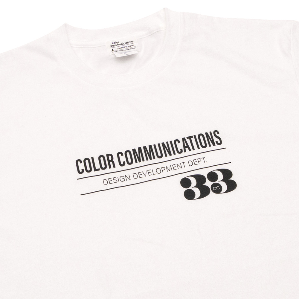 COLOR COMMUNICATIONS 33 RPM TEE WHITE