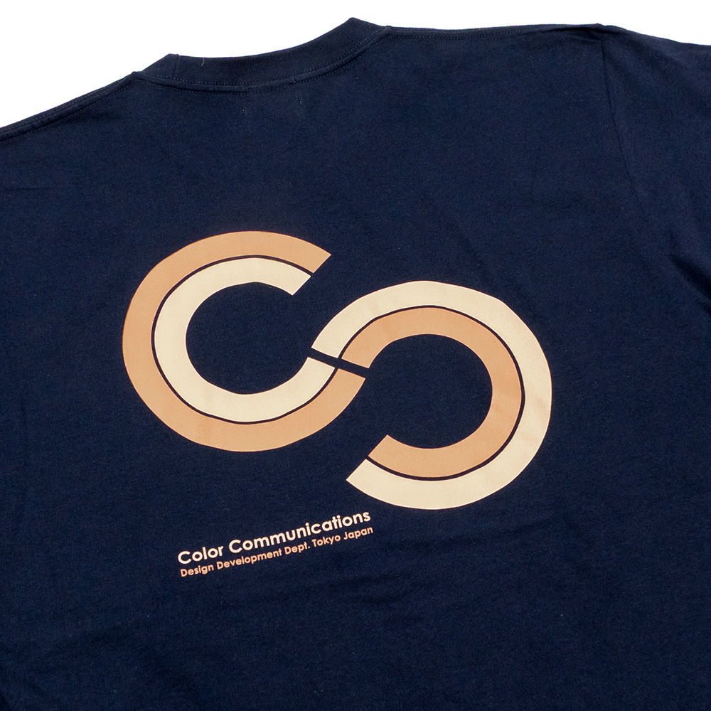 COLOR COMMUNICATIONS CC STRIPE TEE METRO BLUE