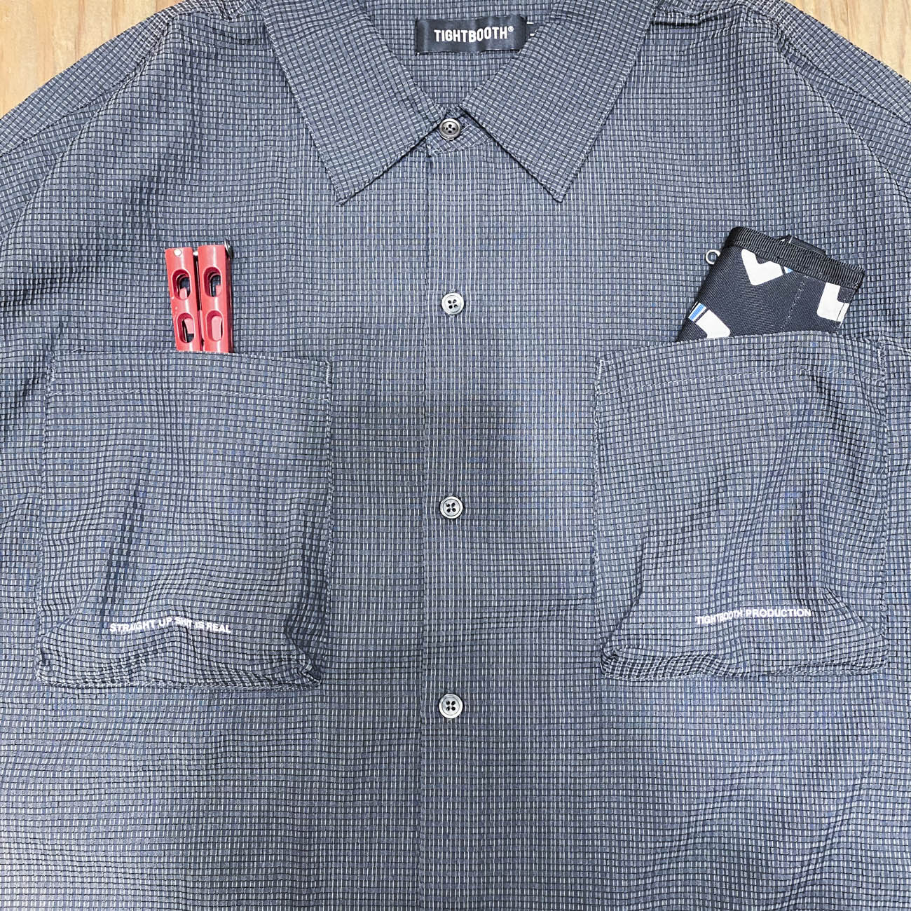 TIGHTBOOTH SEERSUCKER ROLL UP SHIRT | 東京のスケートボードショップ
