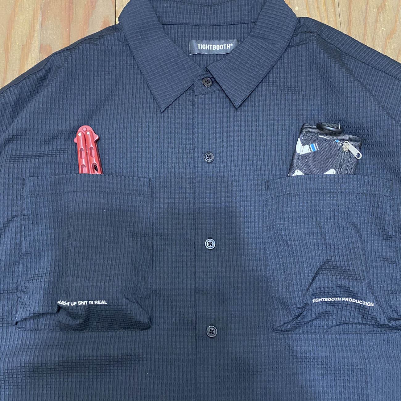 TIGHTBOOTH SEERSUCKER ROLL UP SHIRT