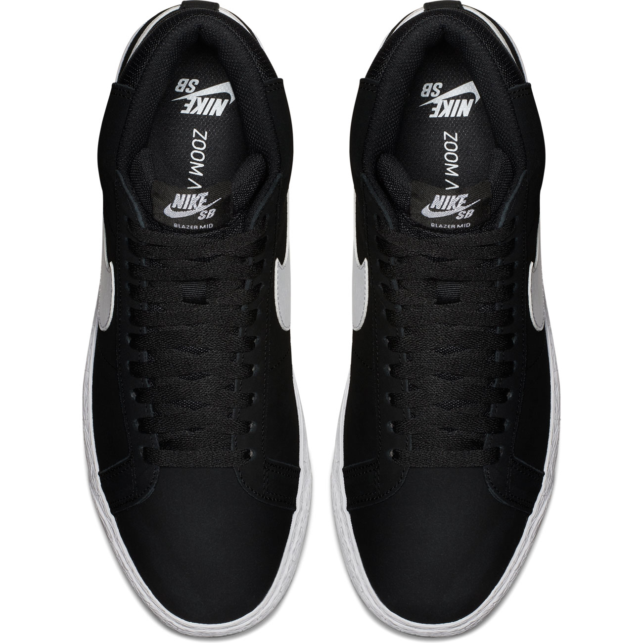 nike sb zoom blazer mid black white